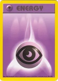 A picture of the Psychic Energy Pokemon card from Base Set
